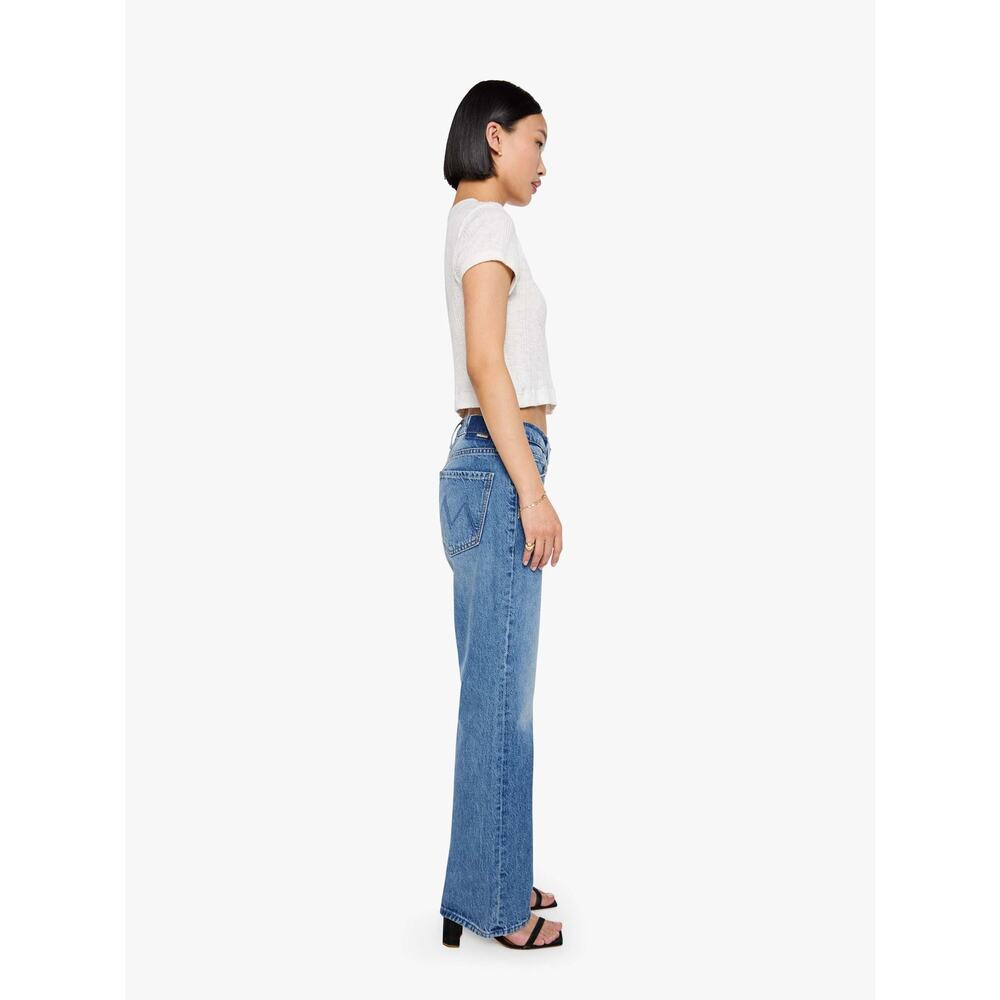 MOTHER Lil Reifler Straight Leg Jeans 33 Early Blue Medium Wash Denim 28.5 - Picture 13 of 16